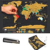 Deluxe World Scratch Map Map